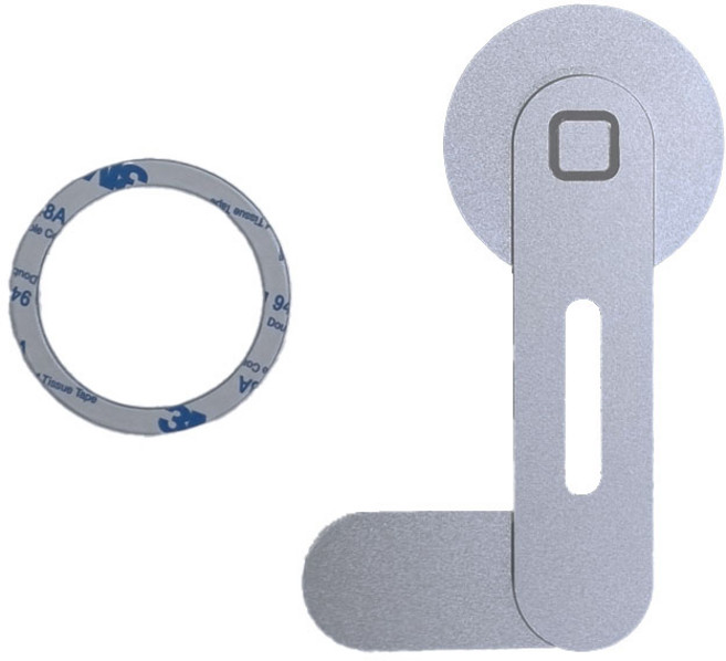 에잇나인 테슬라 맥세이프 스마트폰 자석거치대 돌출형 내비용, 1개, 실버