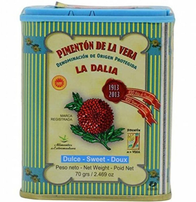 라 달리아 스페인 산 달콤한 훈제 파프리카 양념 향신료 70g, 1개