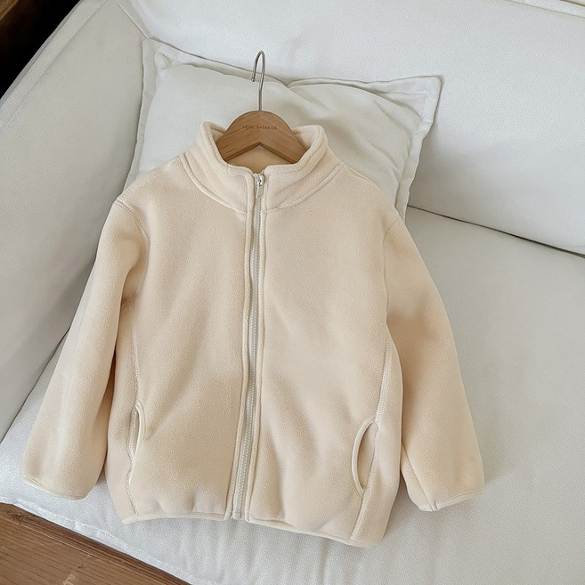 스타빈 아동용 컬러풀 뽀글 기모플리스 점퍼