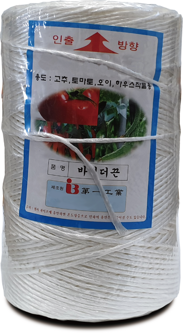 고추끈 바인더끈 유인끈 꼬임끈, 흰색, 1개