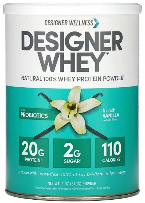 디자이너 웰니스 디자이너 웨이 천연 100% 유청 단백질 파우더 프렌치 바닐라 맛 340g (12oz) 1개 - 쿠팡