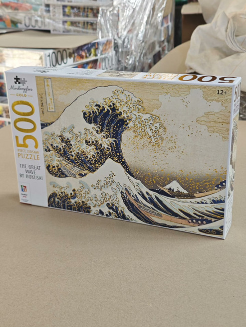 Mindbogglers 500片 燙金拼圖 葛飾北齋, 如圖所示, 1個, 1個