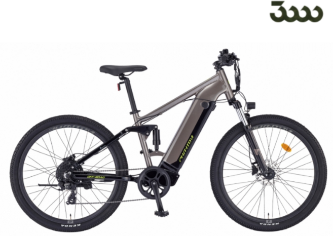 삼천리 2025 27.5 팬텀FS 500w MTB 산악 풀샥 전기자전거, 웜 실버/블랙