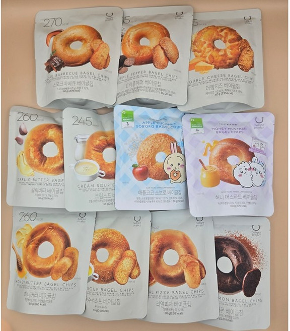 딜라이트 프로젝트 베이글칩 종합 세트, 1세트, 620g