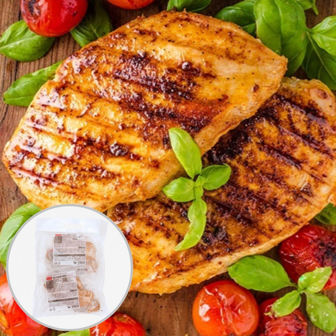 훈제닭가슴살 닭가슴살치킨 바베큐 샌드위치 국내산 1kg, 1개