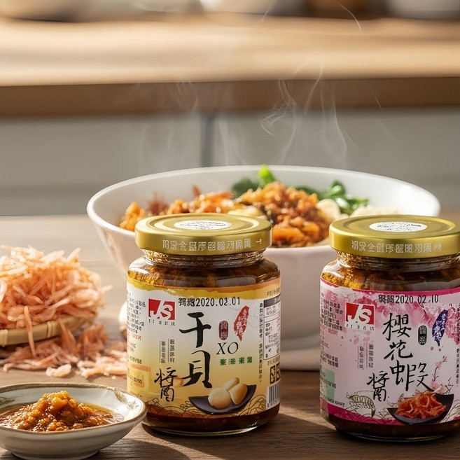 健康本味 XO干貝醬 2入組 海味爆香神器 鮮香下飯, 1個, 櫻花蝦2入