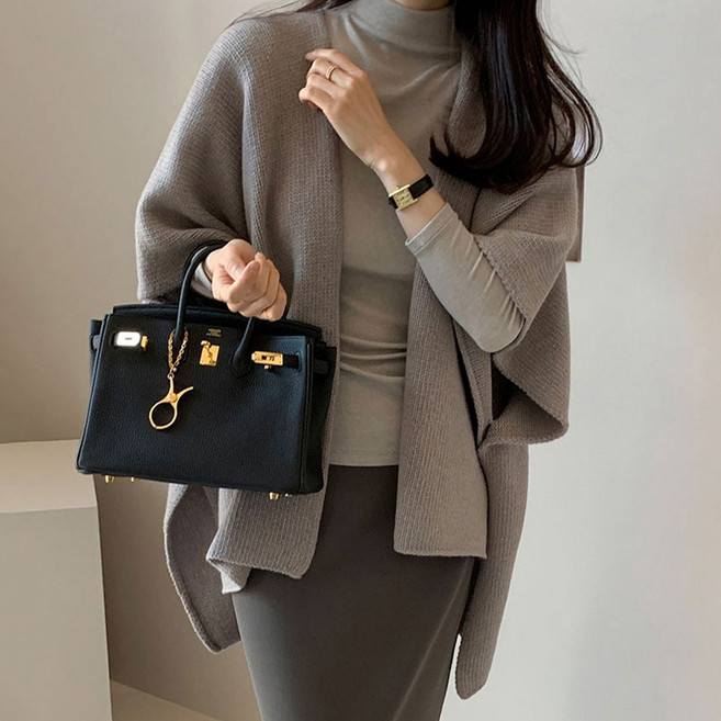 타니즈 로코몬 루즈핏 여성 숄 가디건