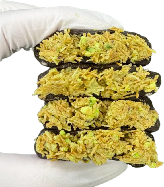 [초코멜로우] 2세대 두바이 쫀득쿠키 수제 모찌쿠키 두바이 초콜릿 결혼식 답례품 수능선물, 9개, 16g