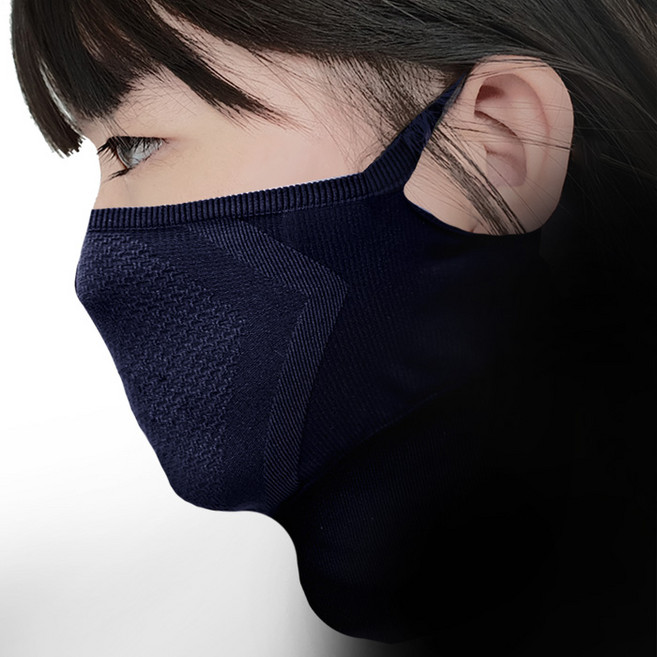 파니파오 슬림 넥커버 스포츠 마스크, 네이비