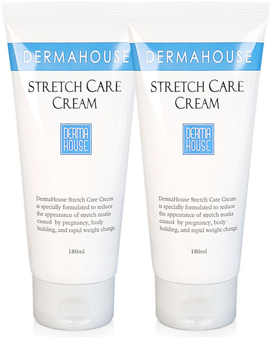 더마하우스 스트레치 케어크림180mlx2개 / 산전 산후 임산부 청소년기 일반인, 2개, 180ml