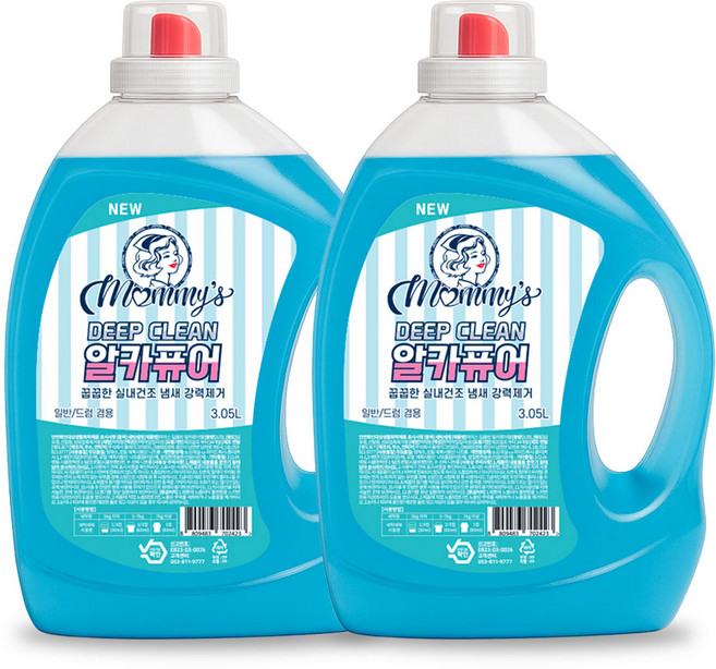 마미스 프리미엄 고농축 액체세제 세탁세제, 2개, 3050ml