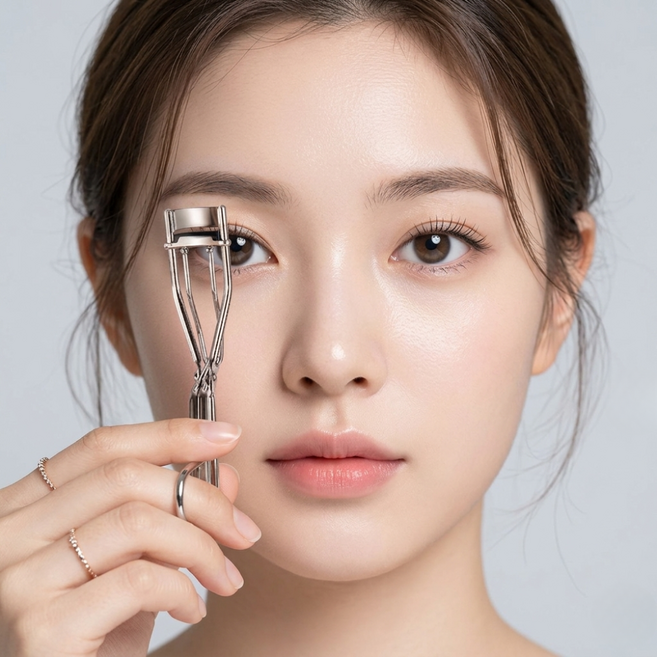 통품스토어 가닥 속눈썹 부분 집게 부분속눈썹뷰러 짧은 속눈썹 뷰러, 1개, 실버