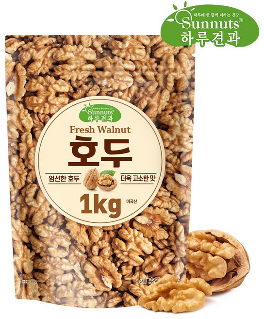 [하루견과] 호두/프리미엄호두 반태호두 대용량호두 원물간식 신선견과, 1개, 1kg