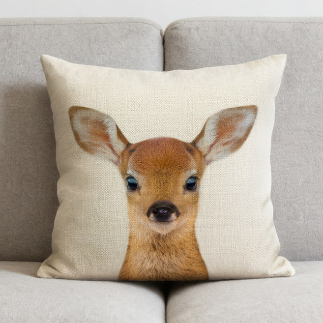 호환 얼룩말 쿠션 커버 줄무늬 베개 케이스 아프리카 수채화 그림 동물 베개 커버 침실 소파 장식, 01 450MMx450MM의 경우, 06 6