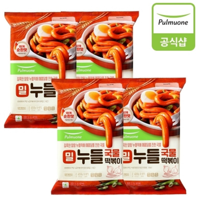 풀무원 [풀무원] 밀누들 국물떡볶이423g 4개(8인), 4개, 423g
