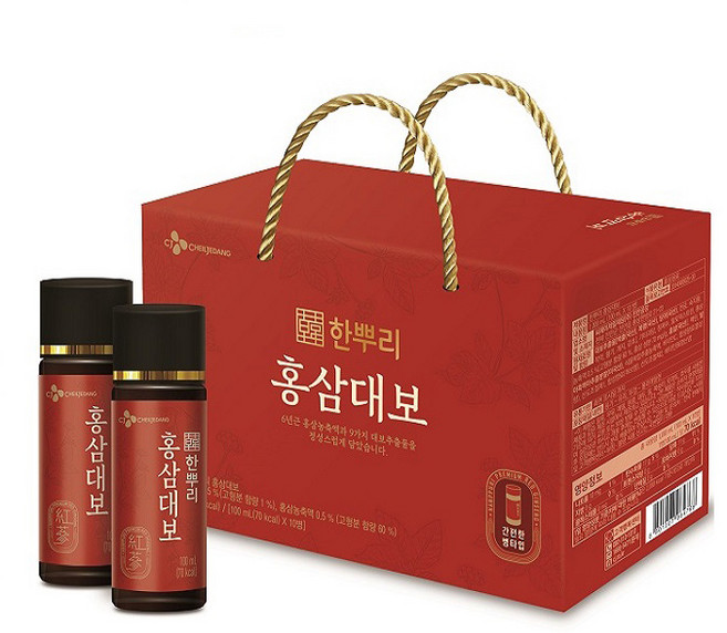한뿌리 홍삼대보 선물용 100ml 10병, 10개