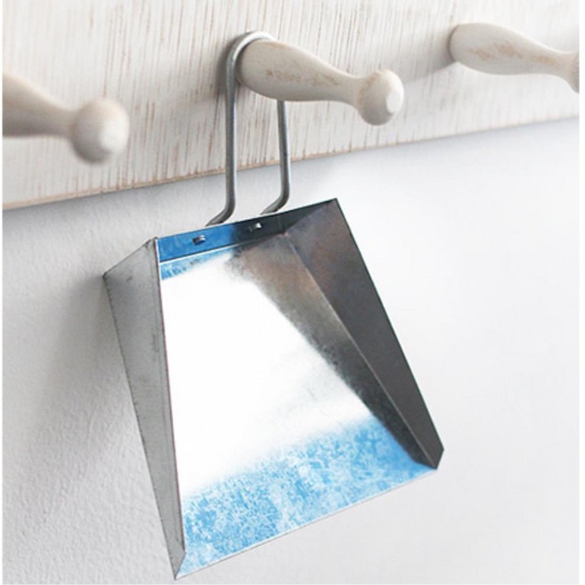 RRR 실내용 스텐레스 틴 쓰레받이 양철 복고 쓰레받기, 2개