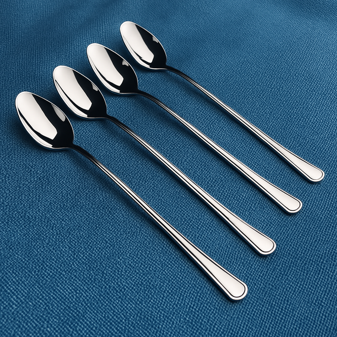 Twin Circle 트윈서클 롱 아이스티 다용도 요리스푼, 4개, 롱스푼