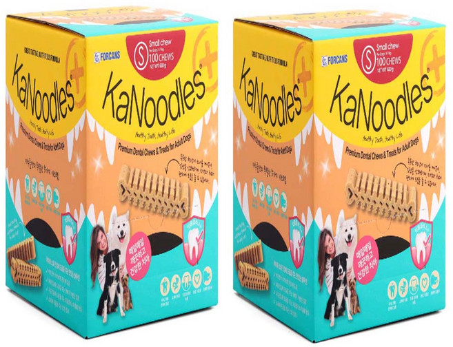 포켄스 카누들 잇몸플러스 강아지 덴탈껌 S 100개입, 680g, 200개