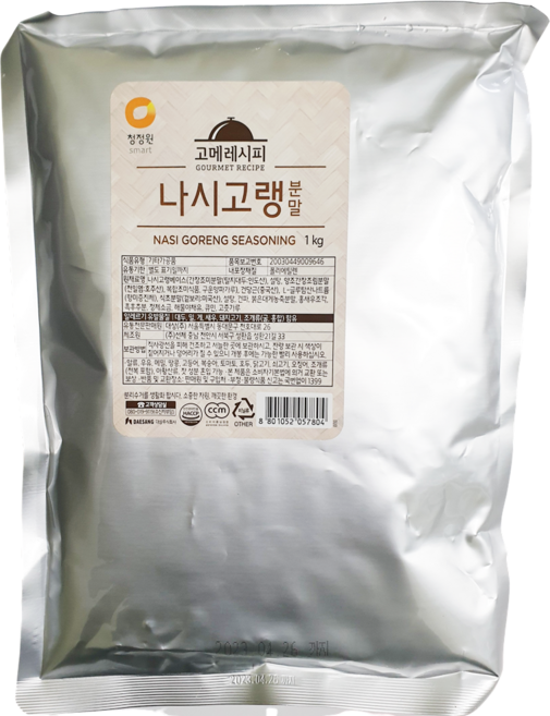 청정원 나시고랭 1kg 고메레시피 동남아 요리 볶음밥, 1개