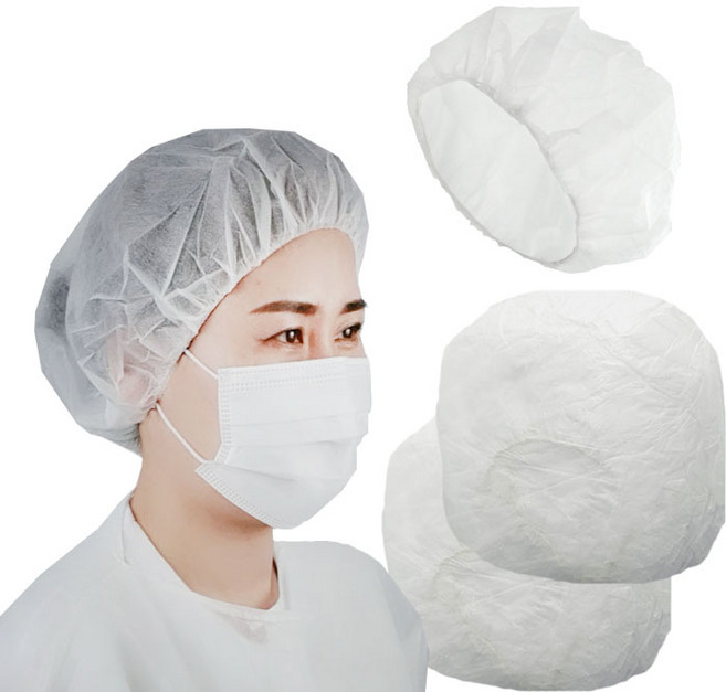 스카이 일회용 위생모 라운드캡 헤어캡 위생모자 200매, 1세트, 화이트