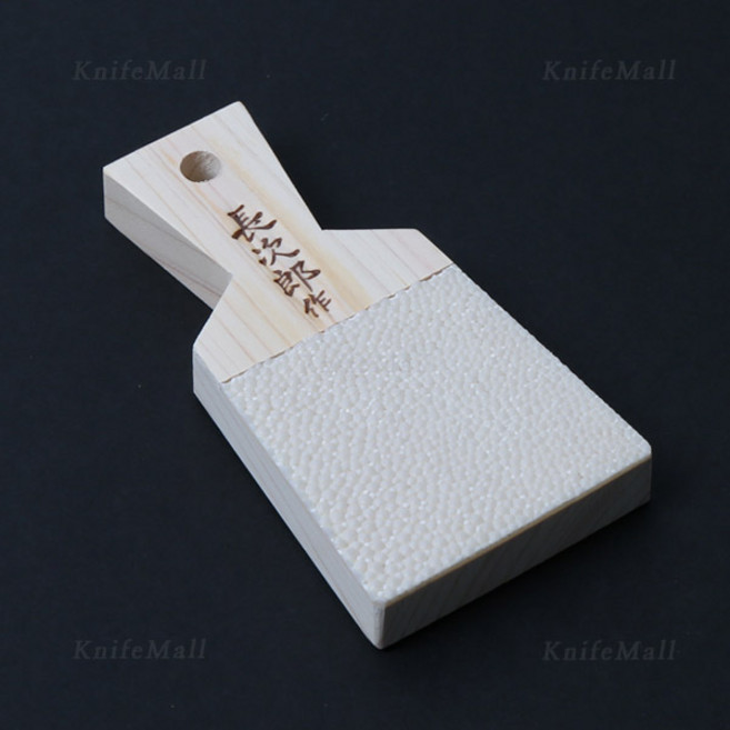 일본 와사비강판(나무) 중 (112x62x68mm) 상어가오리가죽, 1개