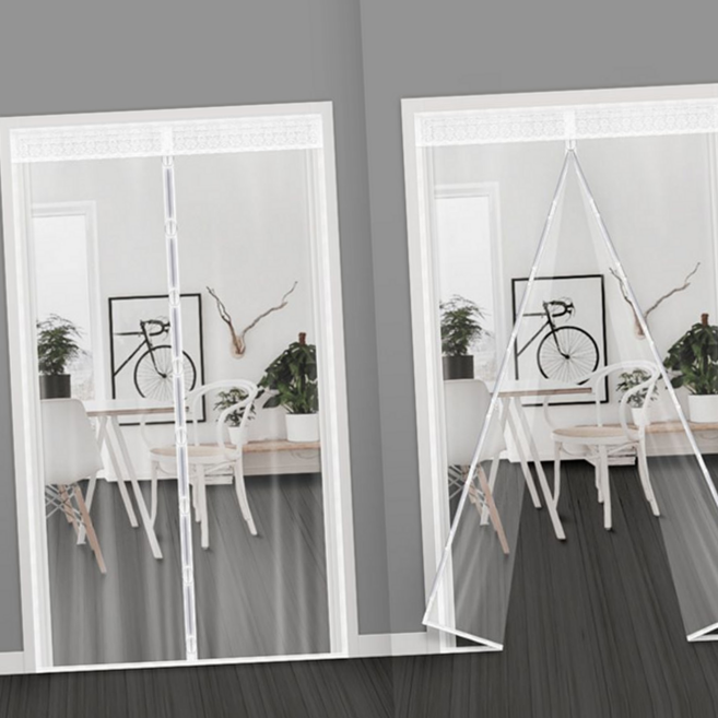 루체트리 방풍비닐 현관용 120x210cm 현관 방한 커튼 바람막이 단열