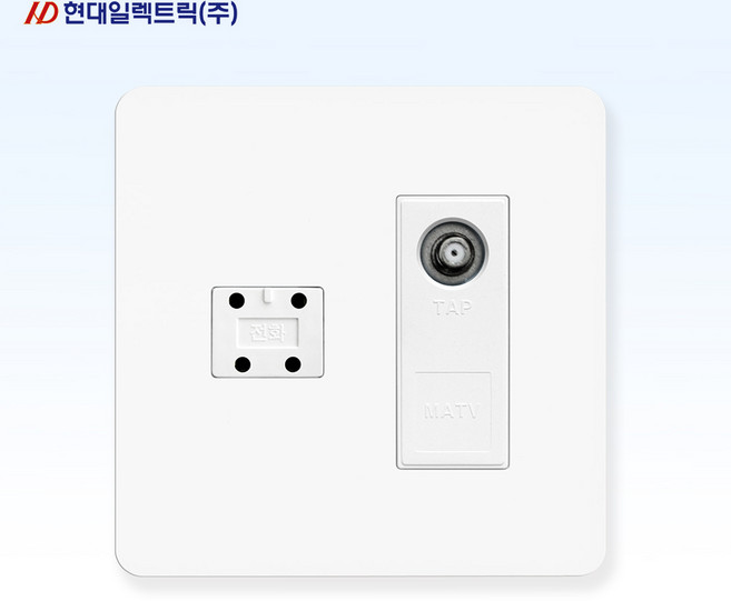 현대 베뉴 2개용 TV 2방 + 4P 전화 복합 콘센트, 4개