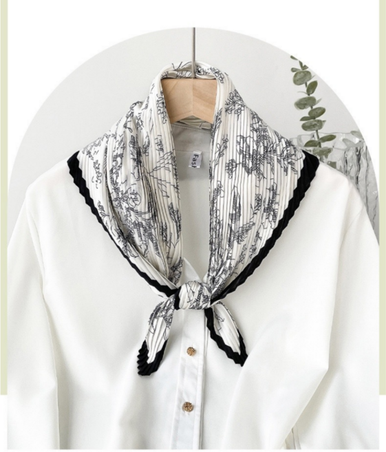 OuiSoleil 플리츠 스카프 주름 스카프 엄마선물