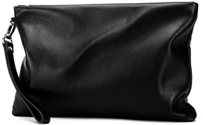 Mimi Market 남성 고급 소가죽 심플 클러치백 SE8011