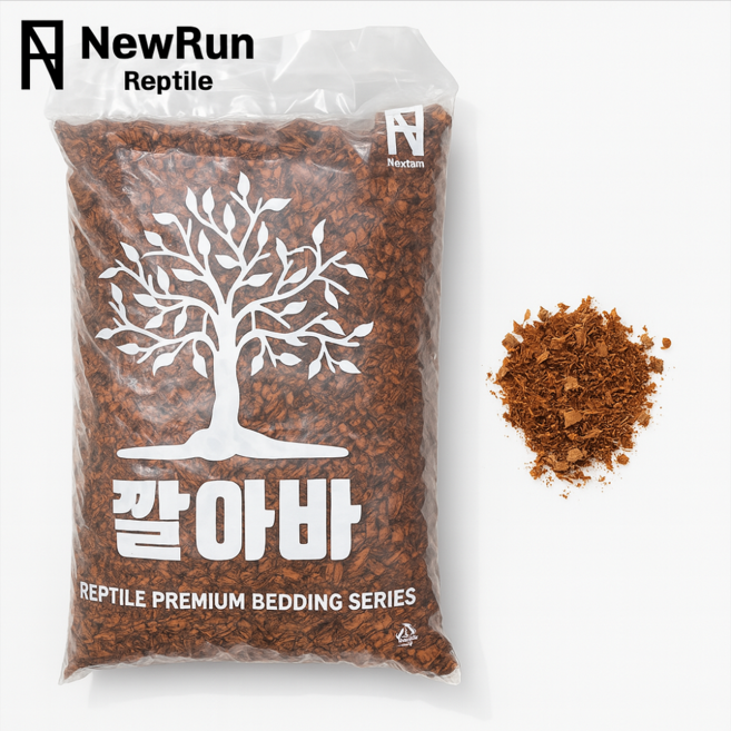 깔아바 대용량 코코허스크 30리터 파충류 바닥재 육지거북 도마뱀, 1개