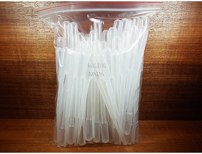 3ml 刻度塑膠滴管 - 100支裝 - 正勤, 1個