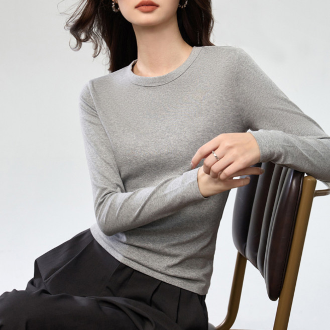 로렌미 탄탄라인 뒷절개 포인 티셔츠 S260303SS-12