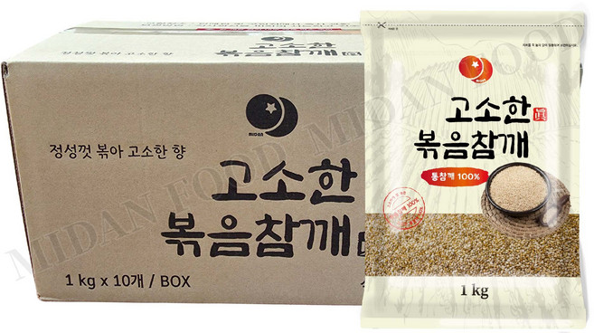 고소한 볶음참깨, 1kg, 10개
