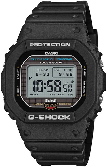 카시오 G-SHOCK 남성 시계 터프솔러 전파 블루투스 GW-BX5600-1JF