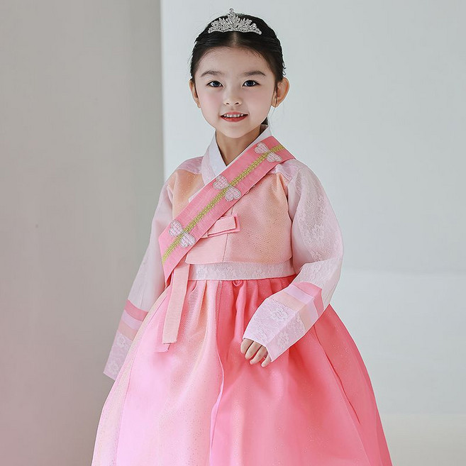 하랑한복 쥬쥬랑 어린이 명절 돌복 아동 전통 유아 여아 한복