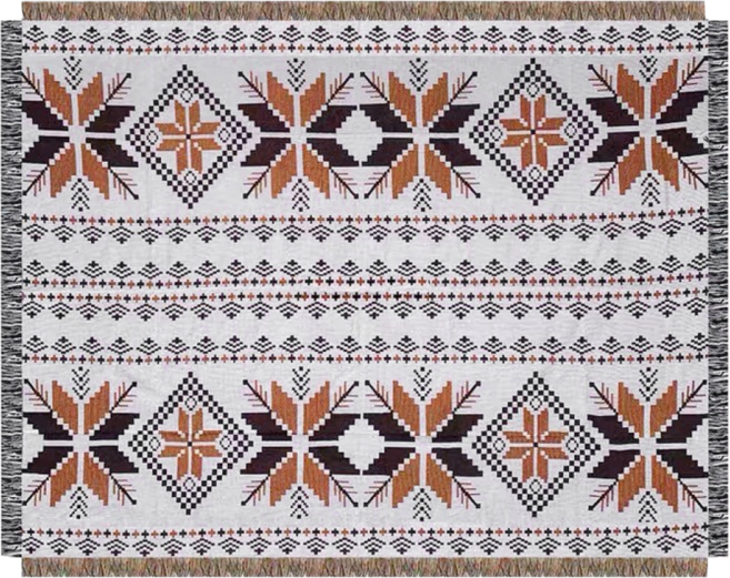 타닥 에스닉 블랭킷 캠핑 러그 소파 블랭킷 담요, 130 x 180cm, 1개, 러스틱 메이플