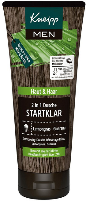 크나이프 맨 레몬그라스 샴푸&샤워 200ml, 1개