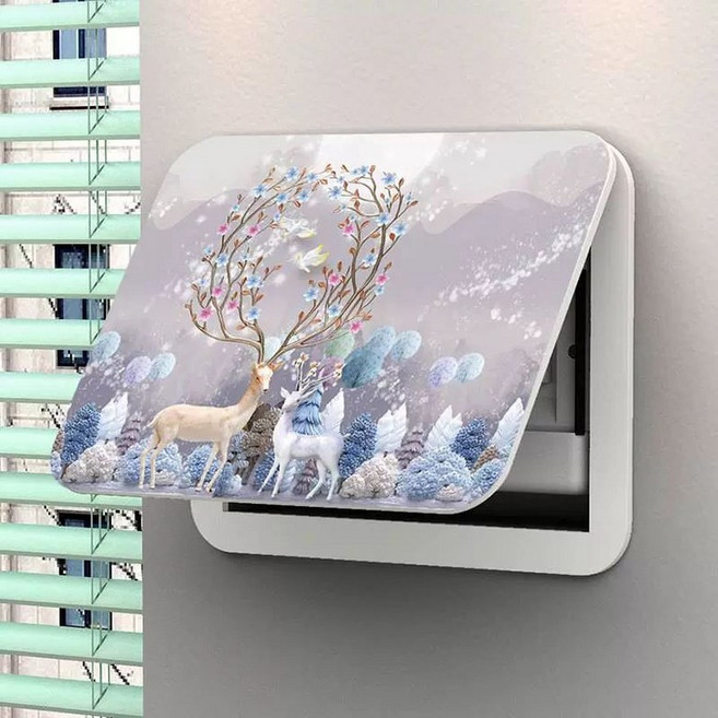 인터폰 배전박스 배전판커버 두꺼비집 가리개 분전함, 초박형 심플, 포춘 앤 프로스페리티