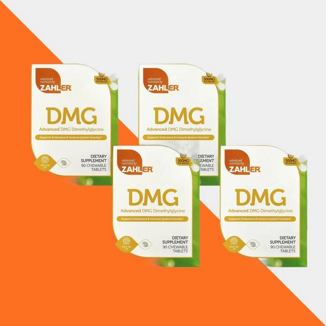 잘러 어드밴스드 DMG 다이메틸글라이신 500mg 츄어블 90정, 4개 - 쿠팡
