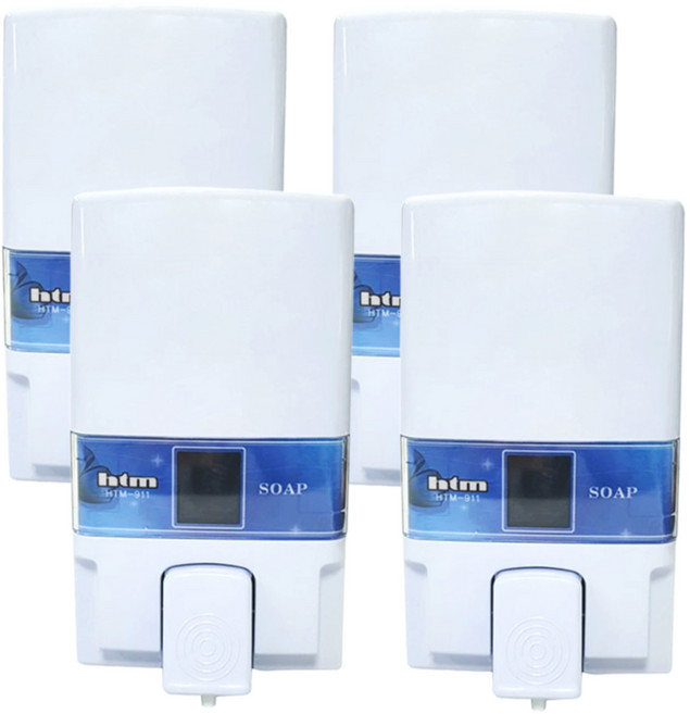 HTM 911 물비누 디스펜서 욕실 물비누케이스, 4개
