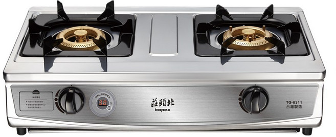 莊頭北 TG-6311C 雙控安全定時台爐 高雄瓦斯爐 TG6311C, 1個, 桶裝瓦斯,空機宅配(不含安裝)