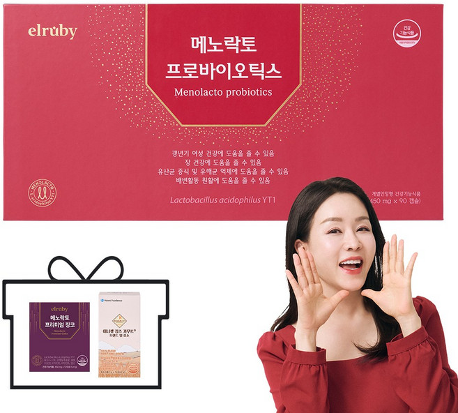 [휴온스N 공식] [12일분 추가증정] 메노락토 프로바이오틱스 갱년기 유산균 yt1, 1개, 90정