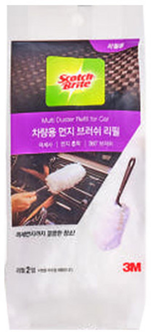 3M 스카치브라이트 먼지 차량용 청소 브러쉬 리필, 2R, 1개