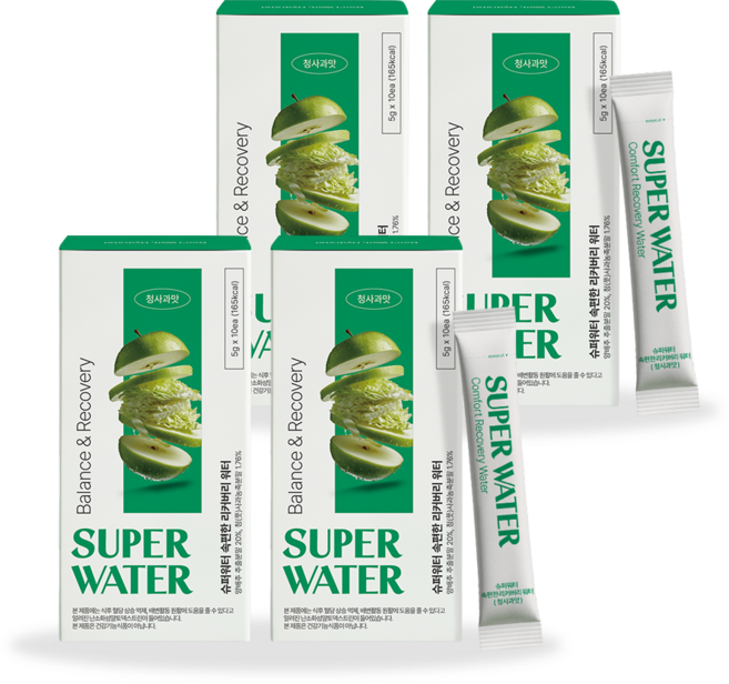 작심랩 슈퍼워터 속편한 리커버리 워터 단품, 40개, 5g