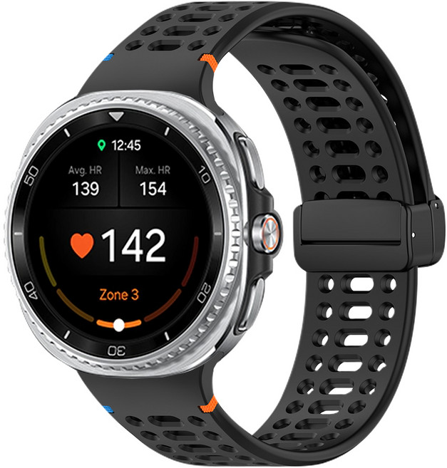 티엑스엘엑스 갤럭시워치 8 클래식 에어핏 D버클 스트랩, 블랙