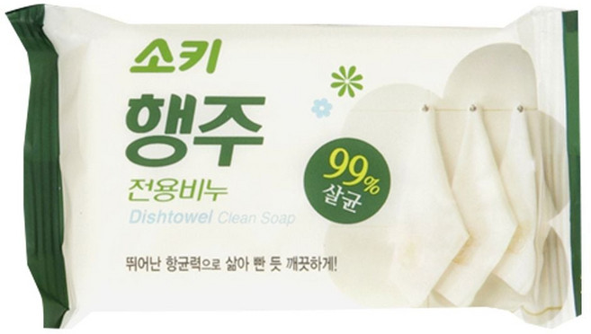 99%살균 무궁화 소키 행주 전용비누 1입 150g