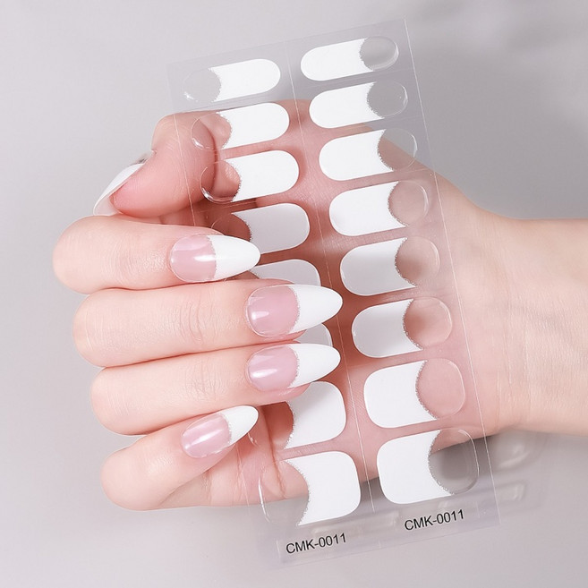 손쉽게 붙이는 프렌치 네일 아트스티커, 1개, CMK-0011