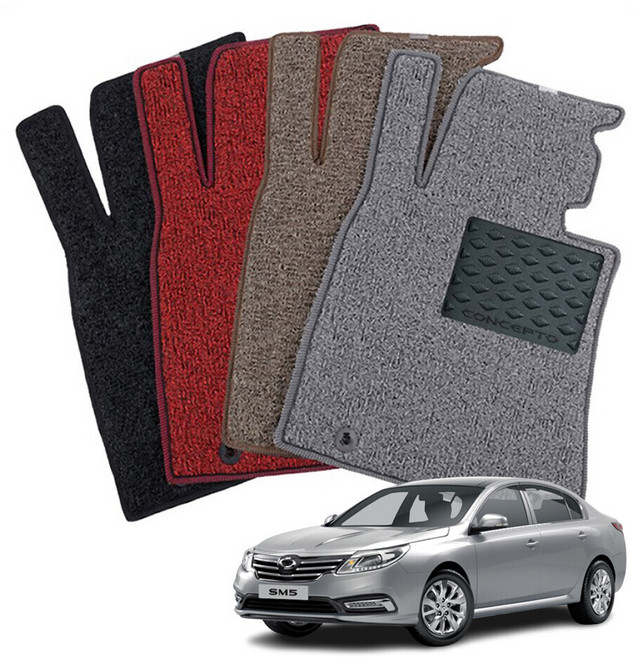 컨셉토 엣지확장형 코일매트 뉴 SM5 (2010~2019) 운전석1p, 블랙, 209 신형 뉴SM5