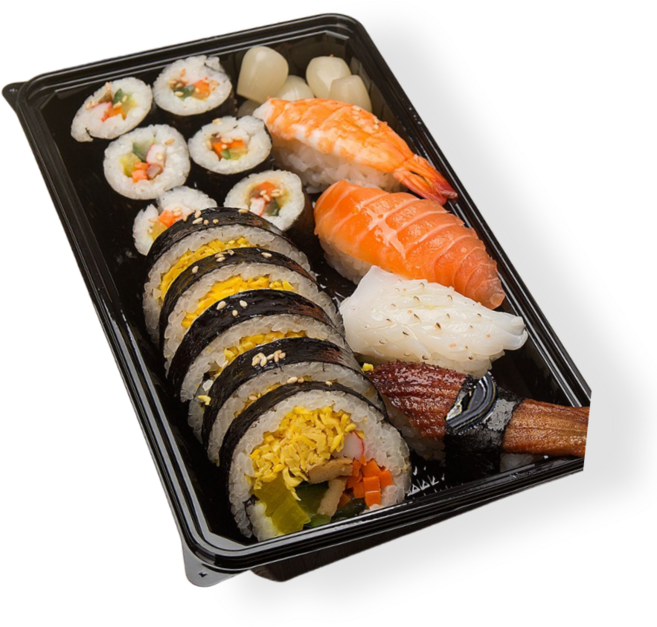 K2 김밥2줄용기 초밥용기 김밥 위생 일회용 도시락용기 배달 포장용기, 600개, 1개